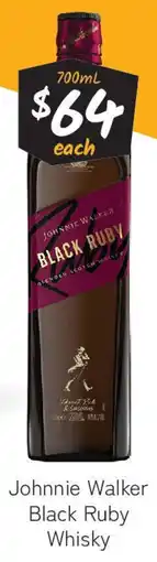 Cellarbrations Johnnie Walker Black Ruby Whisky offer