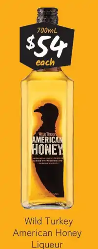 Cellarbrations Wild Turkey American Honey Liqueur offer