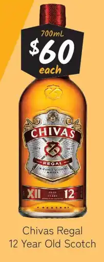 Cellarbrations Chivas Regal 12 Year Old Scotch offer