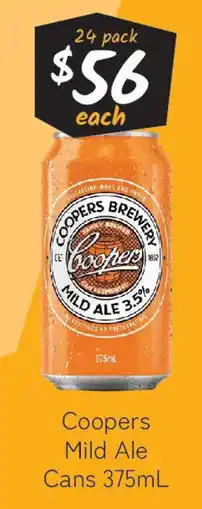 Cellarbrations Coopers Mild Ale Cans offer