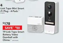 Harvey Norman TP-Link Tapo Mini Smart Battery Video Doorbell offer