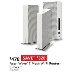 Harvey Norman Acer 'Wave' 7 Mesh Wi-Fi Router offer