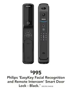 Harvey Norman Philips 'EasyKey Facial Recognition and Remote Intercom' Smart Door Lock offer