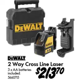 Bunnings 2 Way Cross Line Laser offer