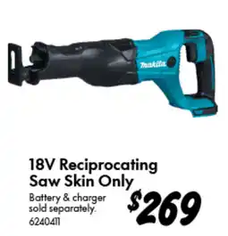Bunnings 18V Reciprocating Saw Skin Only offer
