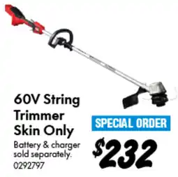 Bunnings 60V String Trimmer Skin Only offer