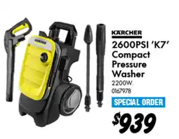 Bunnings 'K7' Compact Pressure Washer offer