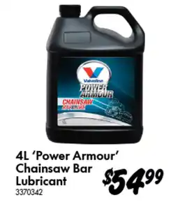 Bunnings 'Power Armour' Chainsaw Bar Lubricant offer