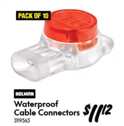 Bunnings Waterproof Cable Connectors offer