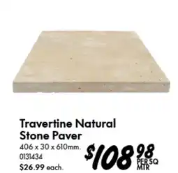 Bunnings Travertine Natural Stone Paver offer