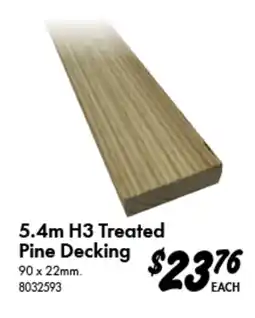 Bunnings H3 Treated Pine Decking offer