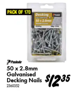 Bunnings Galvanised Decking Nails offer