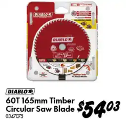 Bunnings 60T Timber Circular Saw Blade offer