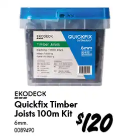 Bunnings Quickfix Timber Joists Kit offer