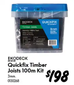 Bunnings Quickfix Timber Joists Kit offer