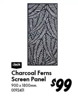 Bunnings Charcoal Ferns Screen Panel offer