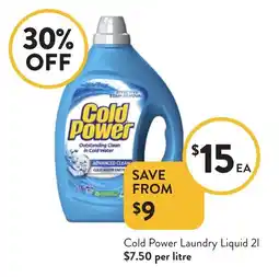 Foodworks Cold Power Laundry Liquid offer