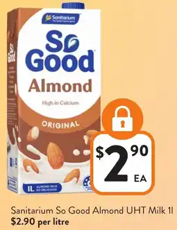 Foodworks Sanitarium So Good Almond UHT Milk offer