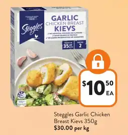 Foodworks Steggles Garlic Chicken Breast Kievs offer