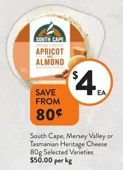 Foodworks South Cape, Mersey Valley or Tasmanian Heritage Cheese offer
