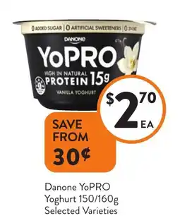 Foodworks Danone YoPRO Yoghurt offer
