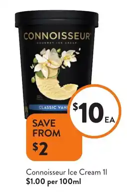 Foodworks Connoisseur Ice Cream offer