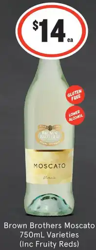 IGA Liquor Brown Brothers Moscato Varieties (Inc Fruity Reds) offer
