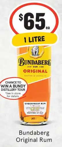 IGA Liquor Bundaberg Original Rum offer