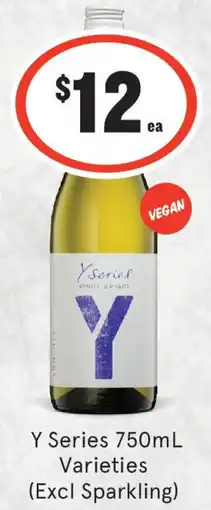 IGA Liquor Y Series Varieties (Excl Sparkling) offer