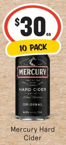 IGA Liquor Mercury Hard Cider offer