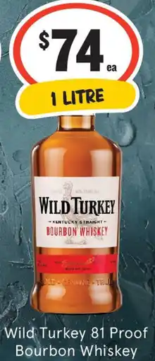 IGA Liquor Wild Turkey 81 Proof Bourbon Whiskey offer