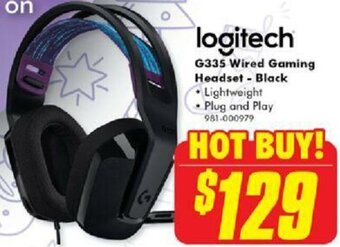 The Good Guys Logitech G335 Wired Gaming Headset-Black offer