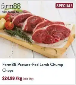 Tasman Butchers Farm 88 Pasture-Fed Lamb Chump Chops offer