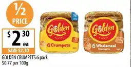 Supabarn Golden crumpets offer