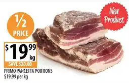 Supabarn Primo pancetta portions offer