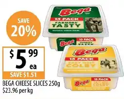 Supabarn Bega cheese slices offer