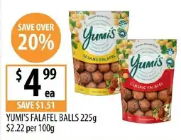 Supabarn Yumi's falafel balls offer
