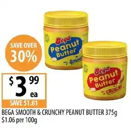 Supabarn Bega smooth & crunchy peanut butter offer