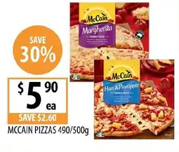 Supabarn Mccain pizzas offer