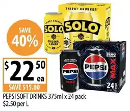 Supabarn Pepsi soft drinks offer