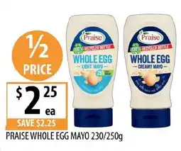 Supabarn Praise whole egg mayo offer