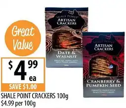 Supabarn Shale point crackers offer