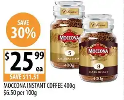 Supabarn Moccona instant coffee offer