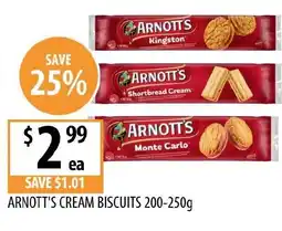 Supabarn Arnott's cream biscuits offer