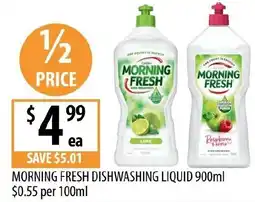 Supabarn Morning fresh dishwashing liquid offer