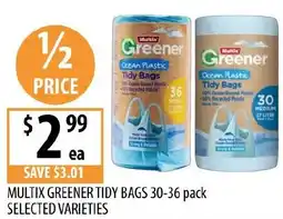Supabarn Multix greener tidy bags offer