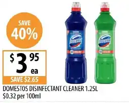 Supabarn Domestos disinfectant cleaner offer