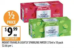 Supabarn Mount franklin lightly sparkling water offer