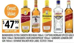 Supabarn Bundaberg extra smooth red rum offer