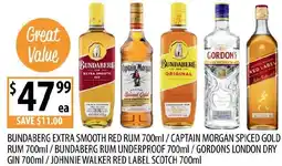 Supabarn Captain morgan spiced gold rum offer